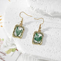 Gold Frame Dried Flower Resin Drop Earrings Eight Styles view 7