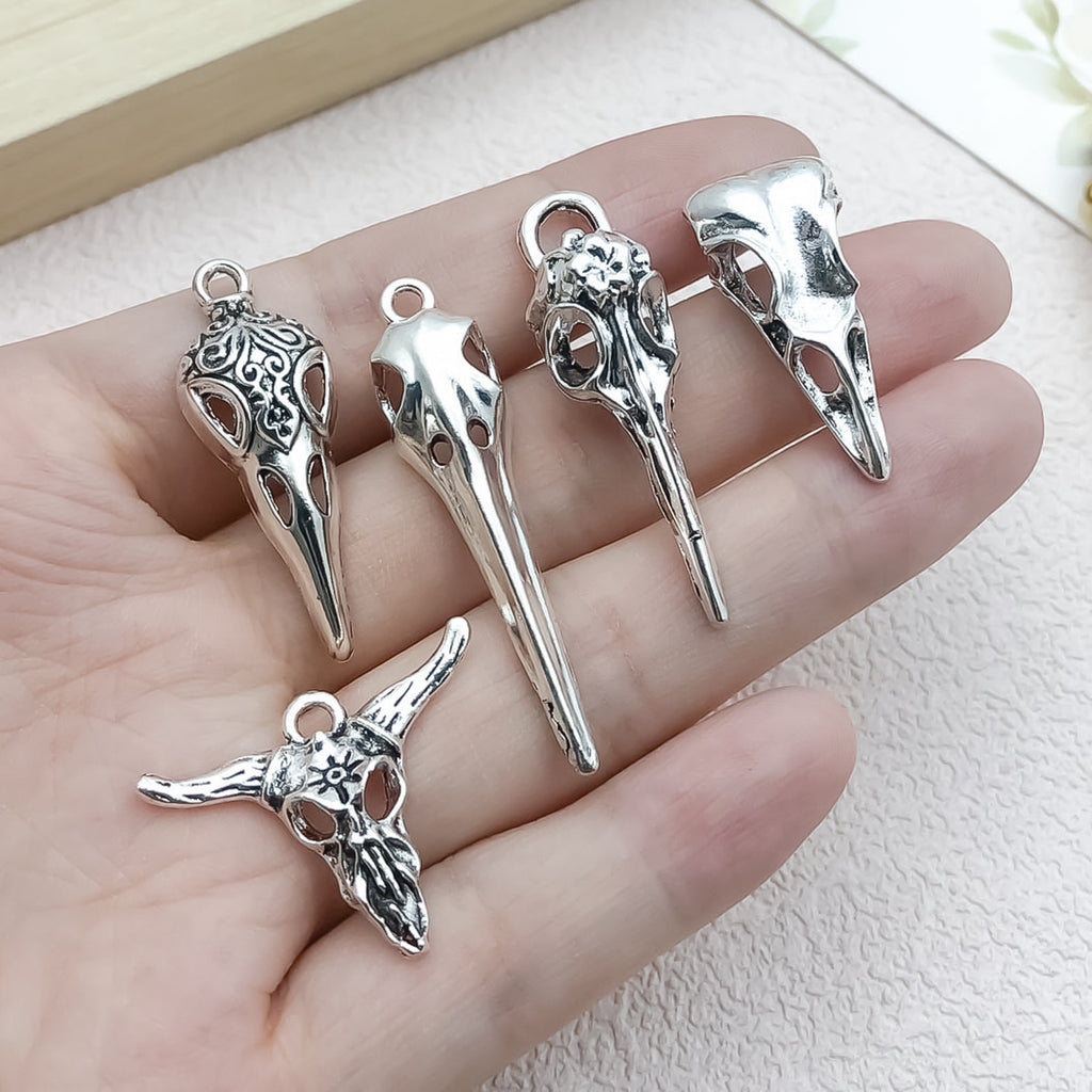 Zinc Alloy Bull Head Totem Charm Pendant for DIY Tribal Bracelet Necklace Jewelry Making