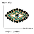 Crystal Eye Brooch In 4 Color Variants For Jackets and Scarves view 4