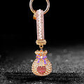Jeweled Heart Fortune Pouch Keychains in Seven Colors plus Assorted view 9