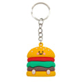 Soft Food Keychain Burger Fries Pizza Charm Set Styles view 6