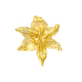Flower Sculpted Metal Brooch Pin 6 cm for Jackets and Lapels view 5