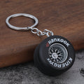 PVC Tire Keychain Car Accessory Gift Keychain with Printed Design