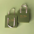 Green Best Wishes Handle Bag Cream Inner Jewelry Box view 3