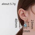 Silver Abalone Teardrop Lever Back Earrings Flower Butterfly view 4