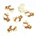 Enamel Cow Charm Assortment in Gold and Silver Tone view 4