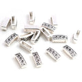 Patterned Rectangular Large-Hole Spacer Beads in Five Designs view 5