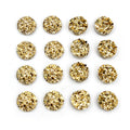 Round Resin Crystal Cluster Flatbacks in Two Finishes and Two Sizes view 4