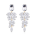 Gold Tone Champagne Leaf Drop Tassel Four Designs Metal Dangle Earrings view 6