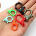 Mixed Color Plastic Lobster Clasp Components in Seven Shapes view 3