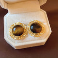 Brown and Gold Tone Earrings in 30 Assorted Styles view 1