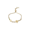 Cat-Eye Flower Stone Chain Bracelets Four Metal Styles view 5