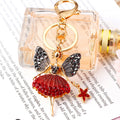 Jeweled Winged Star Fairy Keychains in Pink Red and Blue view 9