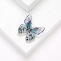 Pastel Butterfly Brooch with Crystal Lower Wings Decorative Accessory view 3