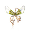 Blue Gold Tone Butterfly Three Designs Metal Brooch Pin view 6