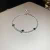 Silver Green Bracelet