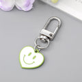 Colorful Heart Smiley Face Clip Keychains in Four Colors view 6