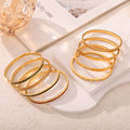 Gold Hinged Bangle Bracelets Color Crystal Channel Variants view 4