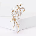 Pearl Grape Cluster Brooch In 2 Styles With Polished Metal Details view 2