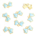 Colorful Enamel Bow Jewelry Components For DIY Earrings And Bracelets Charms view 10
