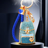 Royal-Blue-Braided-Loop Blue-Crystal-Bac