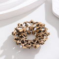 Floral Wreath Wreath Crystal Metal Brooch Pin for Jackets and Lapels view 3