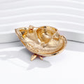Pink Gold Tone Ribbon Bow Enamel Metal Brooch Pin for Jackets and Lapels view 4