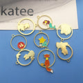 Gold-Tone Leaf and Mermaid Metal Charms with 4 Listed Options view 1
