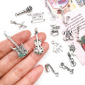 Metallic Guitar and Musical Instrument Metal Charms with 16 Listed Options view 3