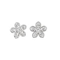 Crystal Flower Pearl Clip-On Earrings Statement Jewelry view 5