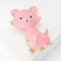 Enamel Kitten Brooch In 3 Color Variants For Jackets and Scarves view 3