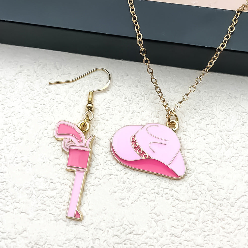 Enamel Zinc Alloy Western Cowboy Bull Head Gun Boot Hat Scarf Charm Pendant for DIY Jewelry