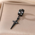Sword Cross and Meteor Single Huggie Drop Earrings in Eight Designs view 11