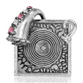 Vintage Gramophone Brooch in Silver and Gold Tones view 5