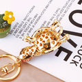 Mixed Multicolor Beaded and Crystal Turtle Keychains in Four Pictured Styles view 4