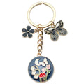 Black or Pink Butterfly Flower and Mushroom Keychains view 5