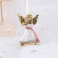 Angel With Dog Brooch With Decorative Crystal And Enamel Details view 4