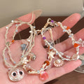 Multicolor Beach Cord Bracelets Starfish Shell Stone Accents view 2