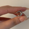 Silver Tone Crystal Wing Ear Cuff Metal Tone Jewelry view 4