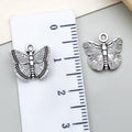 Antique Silver Butterfly Metal Charms with 21 Listed Options view 6