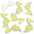 Polished Gold Silver Dinosaur Alloy Charms in 4 Styles view 9