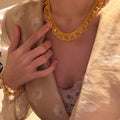 Gold Fringe Lace Necklace Bracelet Two Styles Sold Separate view 3