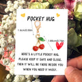 Enamel Cherry or Strawberry Charm Clip with Pocket Hug Message Card view 10