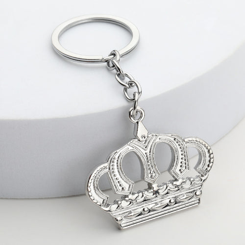 Mini Crown Zinc Alloy Car Keychain Waist Hang Accessory