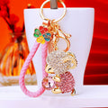 Gem Holding Sheep Keychains With Color and Wrist Strap Options view 2