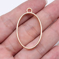 Oval Open Back Resin Frames in Four Metal Finishes view 6