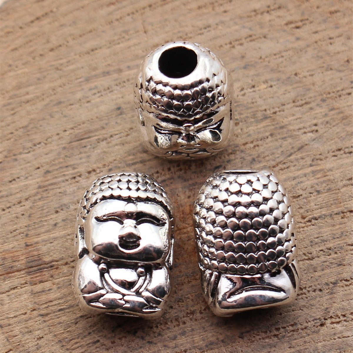 14x9.6x9.2mm 3.4g Antique Silver Zinc Alloy Buddha Spacer Beads for Bracelet Necklace Jewelry Making
