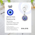 Rhinestone Evil Eye Charm with Protection Good Luck Card view 2