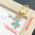Sporty Dog and Bone Enamel Clasp Keychains in 16 Designs view 9