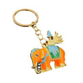 Patterned Elephant Metal Keychain, Six Color Styles view 5